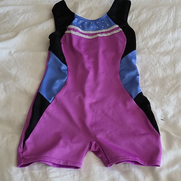 Black, purple, and blue leotard - Picture 1 of 3